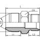 Адаптер  JIC(ш) 1.1/16" - BSP(ш) 1" sv60° (Vitillo SPA)