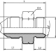 Адаптер  JIC(ш) 7/16" - DKM(ш) 10X1 (Vitillo SPA)