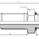 Адаптер JIC(ш) 1.5/16" - BSPP(ш) 1" проходной Form E (Vitillo SPA)