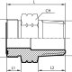 Адаптер ORFS(ш) 2" - BSPP(F) 1.1/2" (Vitillo SPA)