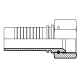 Фитинг JIC (г) 2.1/2" DN=50 (0°) (thrust-wire nut) (Vitillo SPA)