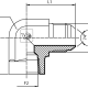 Адаптер 90° JIC(ш) 7/16" - NPT(F) 1/4" (Vitillo SPA)